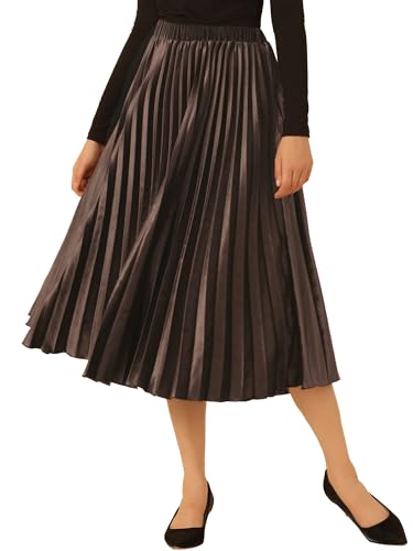 Jupe midi plissée velours femme idéale du bureau aux sorties