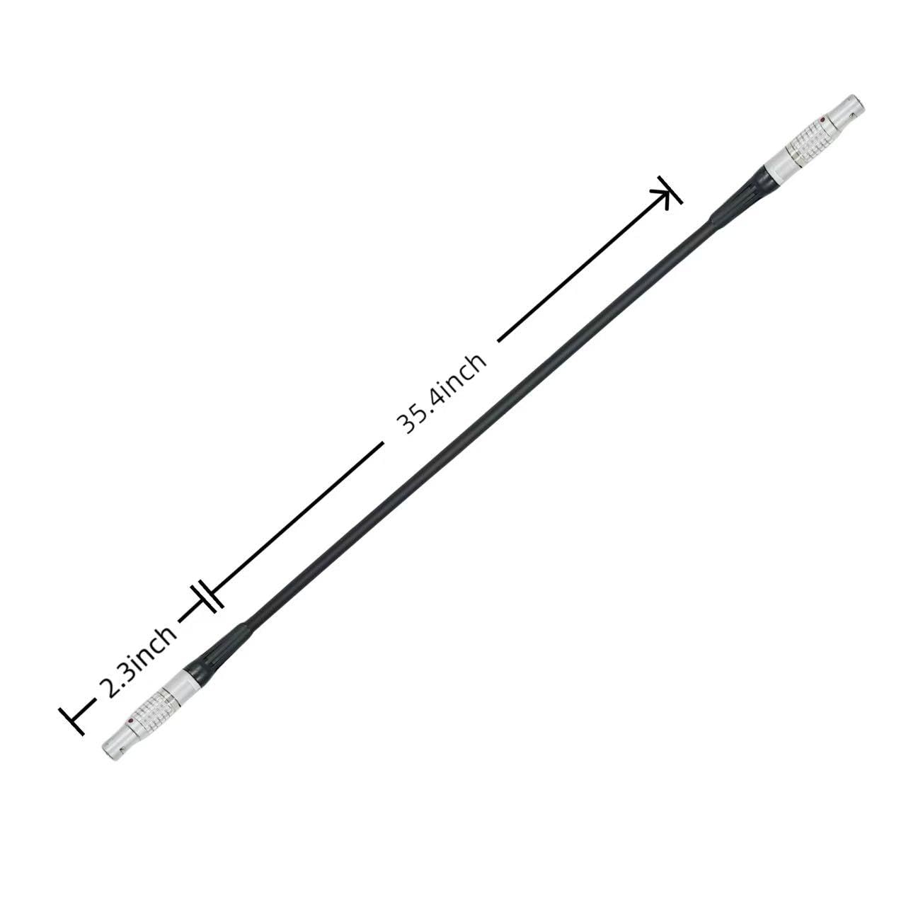 Cable de alimentación macho de 2 pines a 2 pines para Teradek Bond