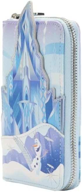 Miniatura 4 de Loungefly Disney Frozen Princess Castle - Cartera con cremallera alrededor de Frozen talla única, Frosten, Disney Frozen Princess Castle - Cartera