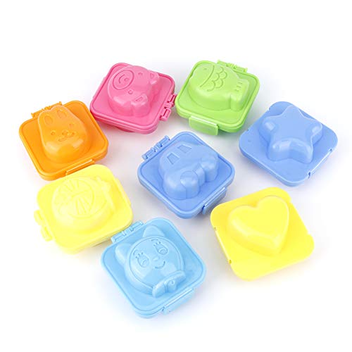 8Pcs Rice , Household Cartoon Shape Rice Onigiri Kitchen Utensils Sushi Rice Molds Kids