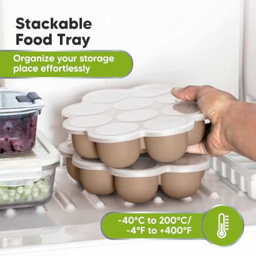 KeaBabies 2oz Silicone Freezer Trays