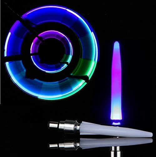 Miniatura 2 de Paquete de 4 luces LED de flash para válvula de rueda de neumáticos para bicicleta, bicicleta, motocicleta, rueda de luz, 4.25 pulgadas de largo