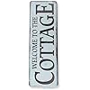Tin Sign Welcome to The Cottage Metal Decor Art Farm Shop Beach Kitchen 16×4