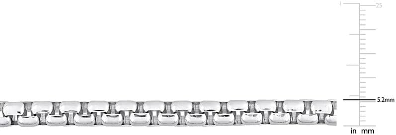 Italian 925 Sterling Silver Round Box Link Chain Necklace - Unisex Adults - Available in Rhodium Plated or Yellow Gold Plated Sterling Silver - 16in to 28in - Image 4