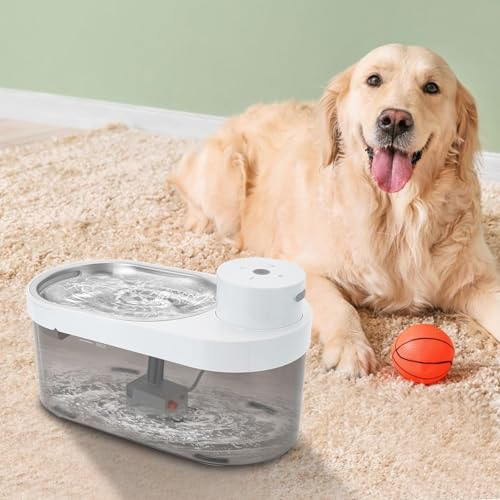 Fuente de agua para gatos con base cerámica y 1.5L miniatura 3