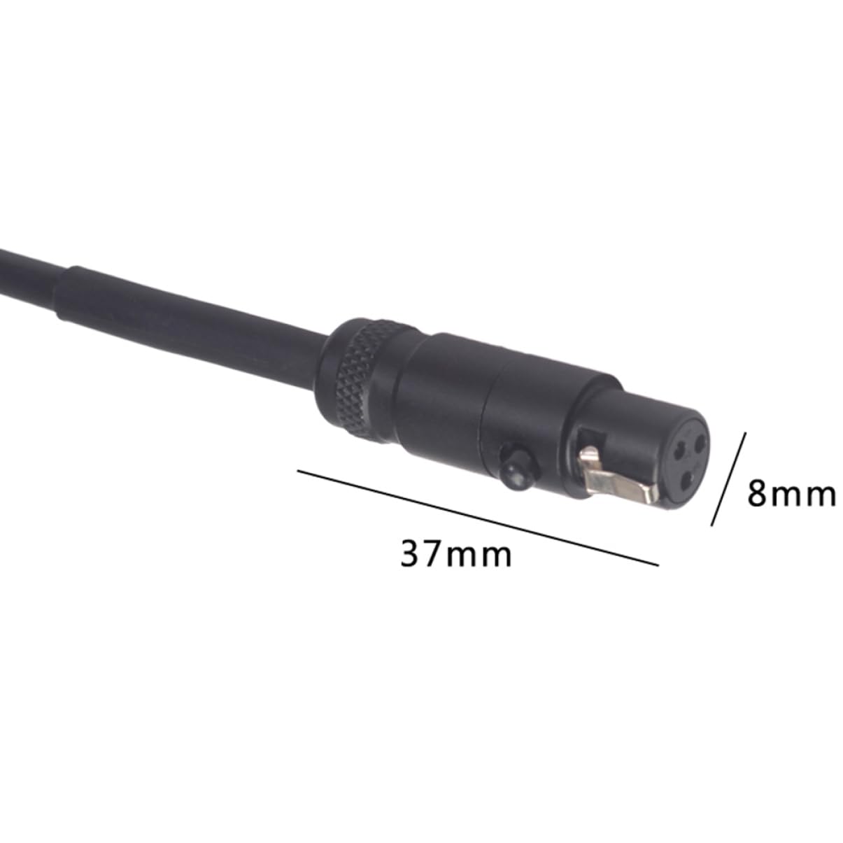 ibasenice 3piezas Cable De Extensión De Mini Xlr Macho Hembra Para Micrófono Compatible Cámaras De Vídeo y Dslr Diseño Flexible y Resistente Alta Fidelidad y Durabilidad