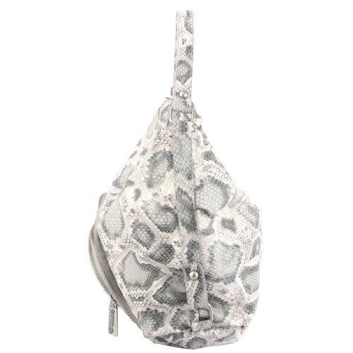 Christian Audigier Holly Snake Hobo Bag - Grey #TOP2