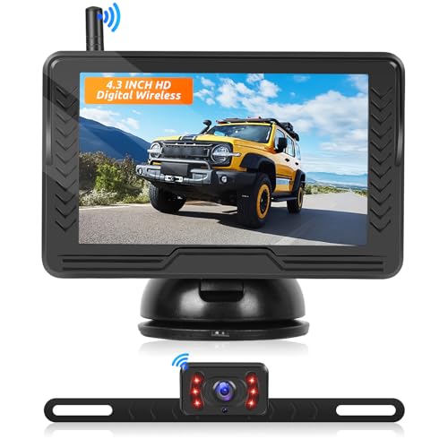 Podofo Wireless Backup Camera 4.3 inch Monitor Wireless Digital Signal AHD Waterproof Night Vision...