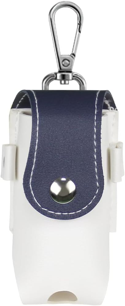 Scott Edward Golf Ball Waist Bag, Portable Leather Golf Ball Storage Bag Holder, Golfer Mini Waist Pouch, Golf Ball Carry Pouch with Tee Holder, Buckle, Clip for Women Men Belt Golf, Golf Gift