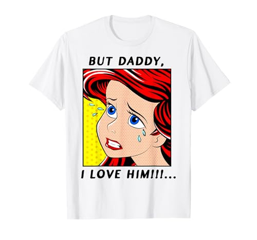 Disney The Little Mermaid Ariel But Daddy I Love Him Comic T-Shirt Small