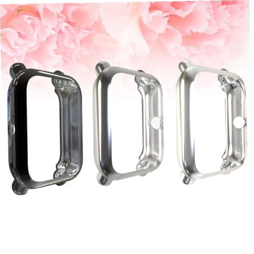 Carcasa resistente de TPU POPETPOP con acabado elegante plateado para reloj 7