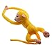 VANKER 60cm Gibbon brazo largo de la cola del mono Animales de precioso suaves cortinas que cuelgan de la felpa del juguete-Amarillo