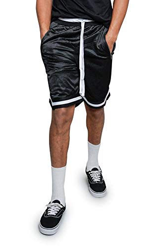Men's Drawstring Waistband Athletic Basketball Track Shorts2