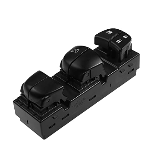 Master Power Window Switch Left Driver Side for Nissan Altima Frontier Leaf Rogue Sentra 2013 2014 2015 2016 2017 2018 for Nissan Tiida Sylphy 2012-2016 Replaces 25401-3TA5A 25401-3SH1A 25401-3NF0A