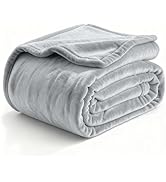 Beddora Fleece Blanket Throw Size Grey Color Luxury Anti-Static Fuzzy Soft Microfiber Blanket for...