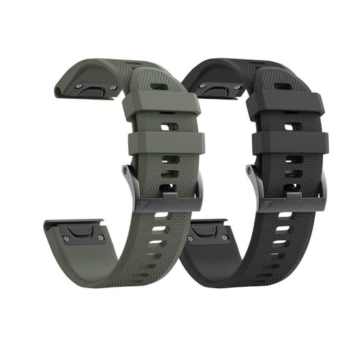 Bracelet Garmin Fenix 8X 26mm en silicone étanche pour le trail