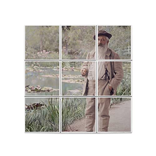 Carreaux Céramique Monet Nénuphares 60x60cm pour décoration murale élégante