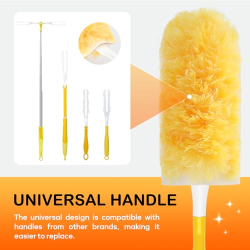 Image of SetSail 25 Count Duster Refills Compatible with Swiffer Dusters,Orange