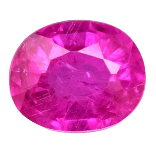 Saphir rose naturel ovale de 10,53 mm pour bague de haute joaillerie