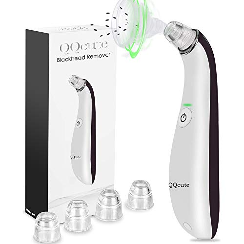 QQcute Blackhead Remover, Electric Vacuum Suction Pore Cleaner, Acne Comedone Pimple Whitehead Makeup residue Extractor, Beauty Device for Deep Facial Skin Cleaning