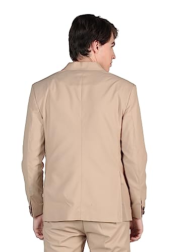 Image of DLANXA Men Solid Slim Fit Single Breasted Formal Blazer