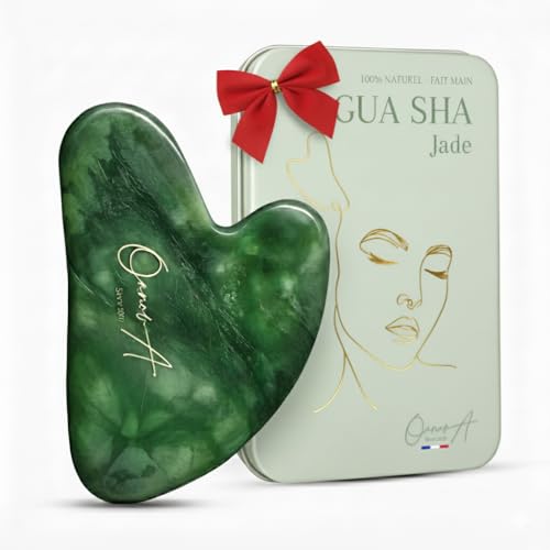 Gua Sha Visage | Pierre De Jade Vert Premium |