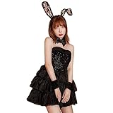 [ブライトララ] ハロウィン コスプレ バニーガール バニー 仮装 コスチューム 大人 うさぎ ミニスカ cos061-M