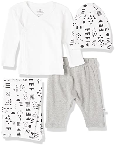 Image of HonestBaby Baby 4-Piece Take Me Home Newborn 100% Organic Cotton Layette Gift Set
