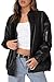 Sampeel Leather Jacket Women Faux Oversized Motorcycle Bomber Coats 2025 Fall Fashion Clothing Winter Outfits Black S
