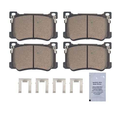 Image of HUSCH D1799 Front Ceramic Brake Pads Kit Fit For Genesis G80 2018-2020, For Hyundai Genesis 2015-2016, ForKia K900 2015-2017