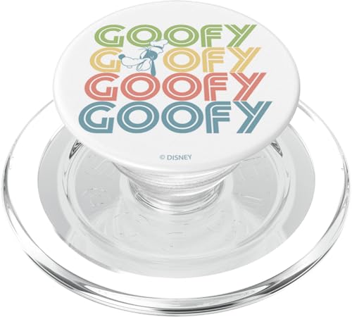 Disney Mickey And Friends Goofy Text Stack PopSockets MagSafe PopGrip for iPhone