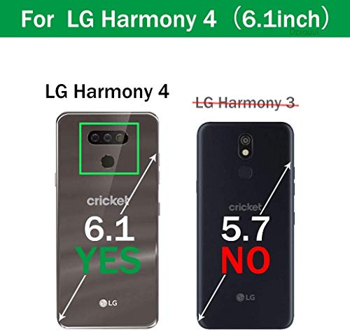 Gorgcase For Lg Harmony 4 Case,Lg Premier Pro Plus L455Dl (2020)/Expression Plus 3/K41, Slim Anti-Scratch Hard Pc Bumper Armor Shockproof Cute Sparkly Girls Women Protective Cover Rosegold White #TOP1