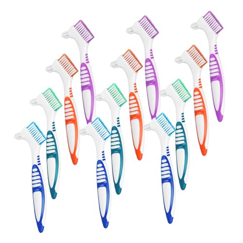 Brosse pour prothèses dentaires en voyage : kit de 12 brosses doubles OUNONA pour vos déplacements