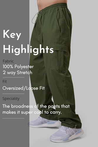 Image of FUAARK Men Comfort Loose /Oversize Fit Cargos Trousers Track Pants