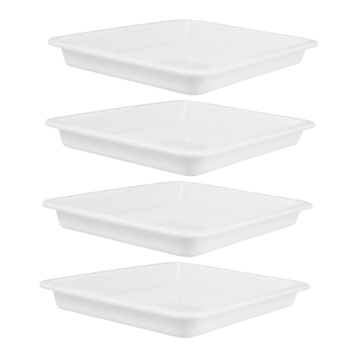 PRETYZOOM 4Pcs Leakproof Lab Sample Tray Acid Alkali Resistant Containment Trays for Scientific Experiments for Education and Industrial Use