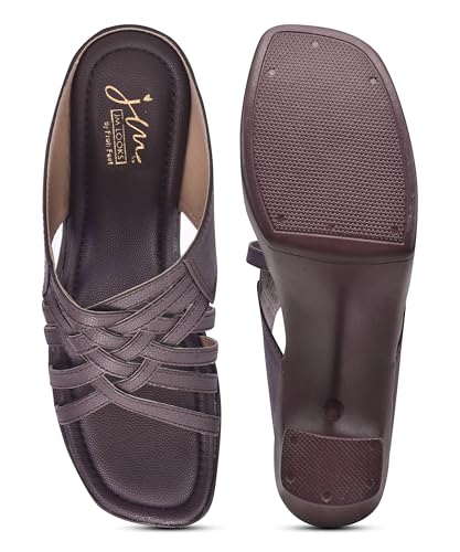 Image of JM LOOKS Women Stylish Woven Strap Platform Block Heel Sandals Perfect For Party And Festive Occasions