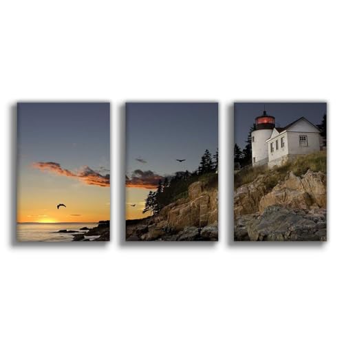 Poster sur toile Arcadia National paysage pour décoration murale chambre et salon 50x75cm