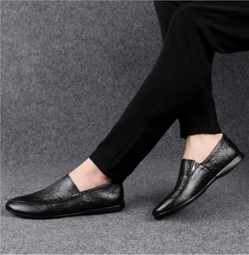 Mens Slip Resistant Loafers Shoes Breathable Slip On Comfortable Driving Style for Casual Events Business Outdoors Wedding4