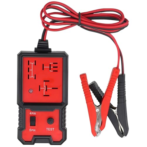 KTCINA 12V Car Relay Tester Kit Automotive Circuit Testers Automotive Battery Tester with Battery Clips Alternator Checker Auto Relay Diagnostic Tool for Cars Trucks Electrical System