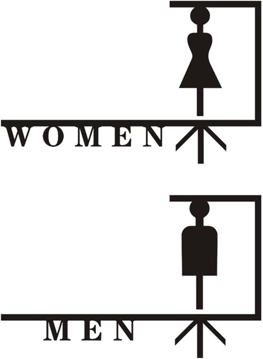toilet sign, Unisex Toilet Sign The Loo Modern Restroom Bathroom Door Signs WC For Business