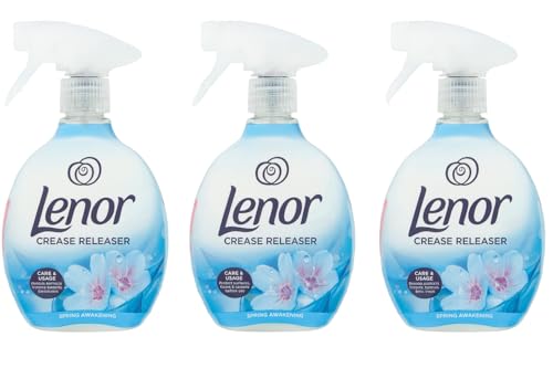 Lenor - Spray per rimuovere le pieghe, per rimuovere le rughe, con fragranza fresca e a lunga durata, per vestiti, tappezzeria, biancheria da letto, tende, abbigliamento