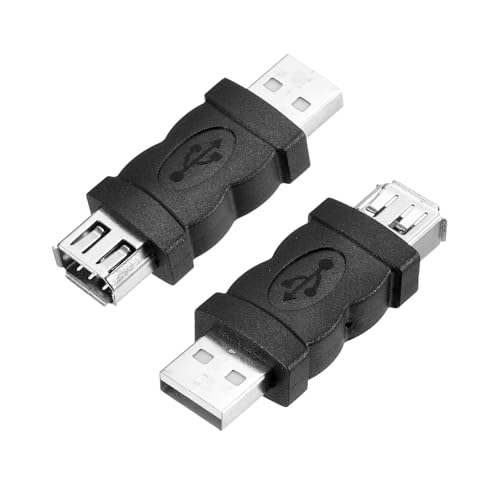 QUARKZMAN Câble Ieee 1394 2PCS USB Mâle vers IEEE 1394 6 Broches Femelle 800Mbps Câble Adaptateur Convertisseur de Données pour DV, Appareil Photo...