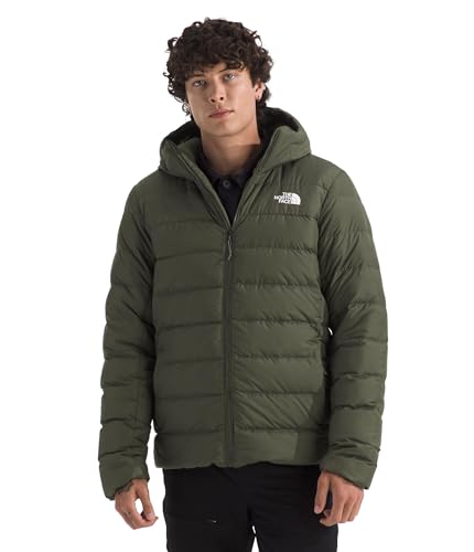 The North Face Men's Aconcagua 3 Lined Hoodie | Wind Resistant, Water Repellent, 600 Fill Waterfowl Down Insulation, 3 Piece Hood, New Taupe Green, X-Large