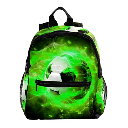 Sac à dos enfants flamme verte 30,5 cm avec bretelles douces