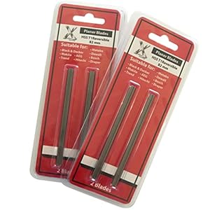 4 Stück HSS Wendemesser Hobelmesser 82mm für Bosch Elektrohobel Hobel PHO 15-82 PHO 2-82 PHO 2000 Hergestellt von Xcalibur Tooling