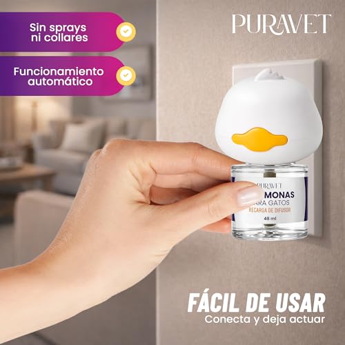 Feromonas para Gatos Difusor con 2 Recambios de 48 ml para 60 Días de Calma 7