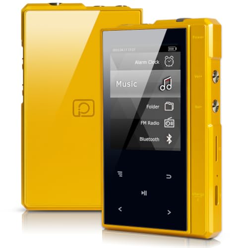Image of 32GB MP3 Player with 90 Hours Long Battery Life,Bluetooth 5.0,Phinistec Z6 Digital Audio Player with Sturdy and Durable Metal Frame, 2.4'' IPS Glass Screen,FM Radio,Support up to 256GB