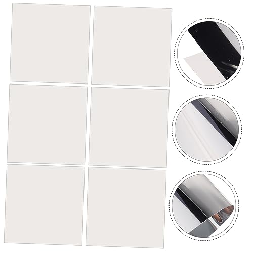 ORFOFE 6 Peças Decalque De Parede Espelho Adesivo Decoração Adesivos De Parede Decalque De Parede De