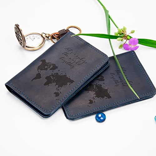 Honeymoon Travel Accessories Mr And Mrs Wedding Gift For Couple Leather Travel Gift Set Of 2 Destination Wedding Favor Custom Passport Wallet Personalized Leather Luggage Tag Passport Cover #TOP1