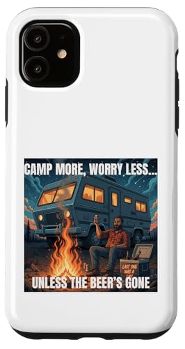 Camp More Less Worry �L�����v �r�[���t�� �A�E�g�h�A �y���� �X�}�z�P�[�X iPhone 11 �p